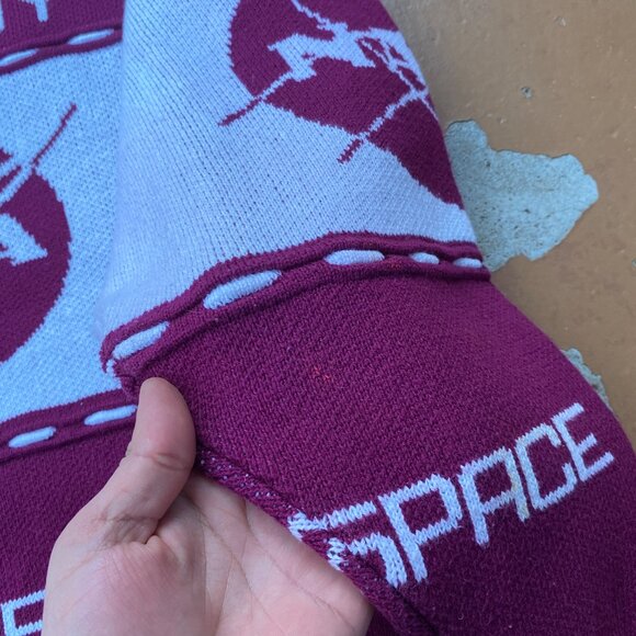 Vintage NASA Kennedy Space Center Knit Sweater Men's Size XL Cotton Blend - Picture 9 of 11